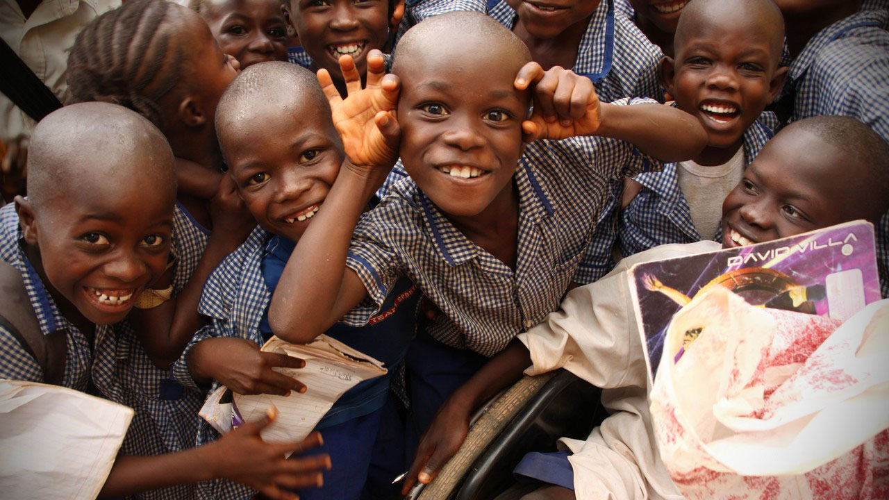 Children from Sierra Leone having fun 